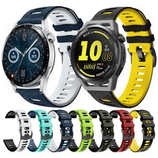 화웨이 시계 GT 3 46mm 42mm GT3 / GT 러너/GT 2 GT2 프로 스트랩 교체 팔찌 시계 밴드에 대 한 Quickfit 스포츠 실리콘 밴드, 1개, Teal&Blue