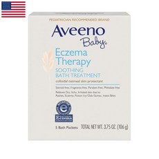 미국 Aveeno 아비노 아기 베이비 테라피 입욕제 106g 5개입, 1개
