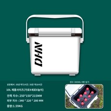 10L 아이스박스 캠핑 쿨러 낚시 휴대용 아이스쿨러 소풍, A. 10L 화이트