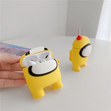 어몽어스 Among Us 마피아 에어팟 1 2 3 프로 케이스, 6번 AirPods 1/2 세대