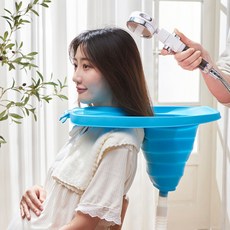 접이식 세발기 임산부 노인 환자분 샴푸대 누워서 머리감기 목욕 간병용, 1개