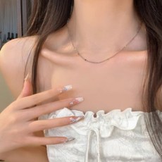 플랜뷰 비즈 레이어드 두줄 목걸이 - 이미지 7