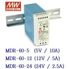 민웰 SMPS 파워써플라이 MDR-60-5 / 12 / 24 (찬넬 취부형), MDR-60-12(12V 5A)