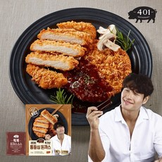 김종국 하하 통등심돈까스 12팩+소스 12팩 거치대포함, 통등심12팩