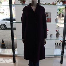 꼼빠니아 하이넥 벨티드 모직 롱 코트 CACW0-WCH340