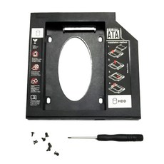 FWT 2.5 ''하드 드라이브 캐디 SATA 2nd HDD HD SSD 인클로저 12.7mm 노트북 CD-ROM 광학 베이 드라이브 슬롯 용 하드 드라이브 캐디 케이스, 모델명