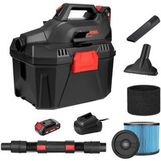 ShopVac 업소용 건습식 청소기 20V 무선 습식건식 진공 3in1 휴대용 매장 분리형 송풍기 배터리 및 충전기 포함 작업 현장 차고 자동차 작업장에 적합