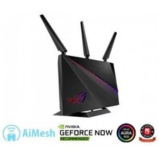 ASUS ROG (GT-AC2900) 듀얼 밴드 무선 기가비트 Wi-Fi 게이밍 라우터-GeForce Now Optimization with Triple-Level Game Accel, 단일옵션