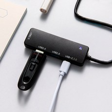 라코 USB C타입 멀티허브, 블랙