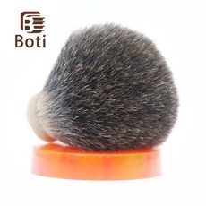 Boti 브러시-SHD 퓨어 믹스 오소리 머리 매듭 전구 모양 클래식 수염 면도 도구, 03 19mm, 1개