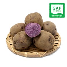 GAP 하동 보라색 유황감자 (특대) 2.7kg 보라색감자 2023년 봄수확 감자 자영감자, 1박스