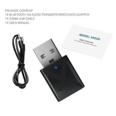 무선 블루투스 신제품 잭 USB 수신기 어댑터 차량용 미니 스테레오 AUX 오디오 PC 3.5mm 5.0 송신기 TV, 1) Black, 1) Black - 블루투스리시버