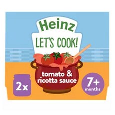 Heinz 헤인즈 렛츠 쿡 토마토 앤 리코타 소스 7개월이상 80g 4팩, 4세트