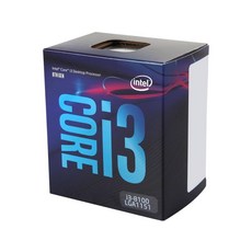 B-Intel Core i3-8100 인텔 코어 i3 8세대 - 커피레이크 쿼드코어 3.6GHz LGA 1151 (300시리즈) 65W BX80684I38100 데스크톱 프로세서 - i38100