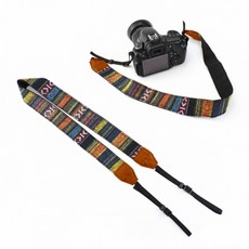 빈티지 끈 소니알파 숄더 스트랩 파나소닉 호환 넥 DSLR 니콘 카메라, 상세페이지 참조, 1개