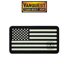 Vanquest 야광 성조기 패치 Glow US Flag Patch