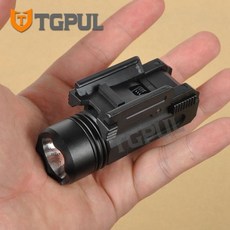 TGPUL 장난감 총 미니 권총 빛 QD 빠른 분리 권총 손전등 LED 소총 총 토치 20 미리 메터 레일 글록 17 19, 01 Black_02 United States