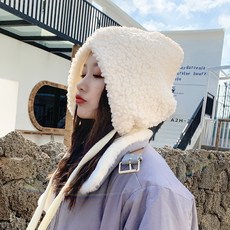 남여 겨울모자 방한모자 겨울모자 방한모 겨울 후드 겨울 라이더 바이커 백 더하기-17986