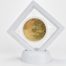 희귀동전 패션 선물 비트 코인 비트 코인 라이트 코인 리플 이더 리움 암호 화폐 동전수집, 금색 대시 흰색