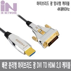 인네트 DVI TO HDMI 2.0 광케이블 10M IN-DVIHAOC2010, 1
