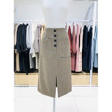 르샵 AK수원점 르샵 20FW 단추포인트 H라인 스커트LKCSK614