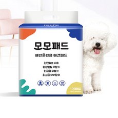 소형견 100매 레몬향 애견 패드 배변훈련 절약형 EA50324358ea mpl*8410YO, 1, 100개 - 큰패드