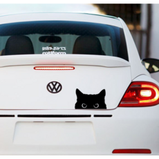 아띠랑스 고양이 포인트 스티커 차량용 데칼 튜닝 흠집 스티커, 빼꼼냥(중) 2장, 1개