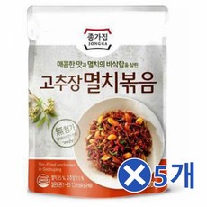 종가집 고추장 멸치볶음x5개 간편식사 자취생식단 간단식사 간단조리 간편식 간편식사 간편요리 간편조리 간편하게 맛난 맛난반찬 먹기편한 멸치반찬 멸치볶음 반찬 반찬배달 밥반찬 볶음멸치 아이반찬 자취생 자취생반찬 자취생밥 자취생식단 혼밥 혼밥족 혼족, 종가집 고추장멸치볶음60g