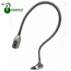 구즈넥 2W LED 기계 램프, warm white 3000k, black housing, 1개