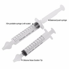 비강 콧물 흡입기 신생아 위한 4pcs 안전 청소기 위한 주사기와 코 청소기 전문 주사기 irrigator, 없음