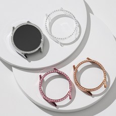 갤럭시워치4 클래식 다이아 보호 케이스 40mm 42mm 44mm 46mm, 로즈골드