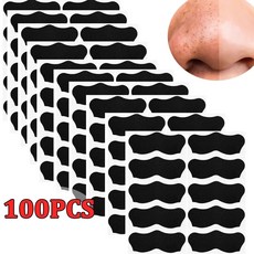 100pc 10 수축 비강 코 쉬운 블랙헤드 도구 제거 사용하기 딥 케어 필 남녀공용 패치 클렌징 마스크 스트립, 09