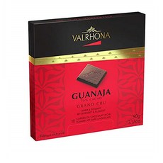 Valrhona 발로나 과나하 다크 스퀘어 초콜릿 카카오 70% 90g(3.17oz) Chocolate Squares Dark