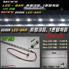 고휘도 LED바 트렁크바 31mm소켓 T10소켓 36mm소켓 6500K LED-BAR 트렁크등 1톤탑차등 12V전용 알루미늄 방열바, 1개