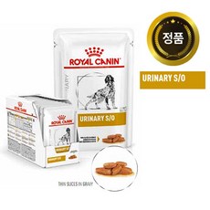 로얄캐닌 독 유리너리 파우치100g+12 처방식.하부요로 URINARY S/O, 단품, 1.2kg - 강아지결석간식