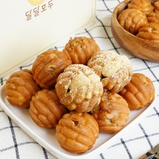 [달달호두] 100% 국내산 쌀로만든 수제 호두과자 빵, 1개, 25g, 인절미