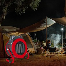 캠핑용 전기 히터 이동식 온풍기 차박 난방기 온열기 난로 각도조절 휴대용 사무실 화장실, PTC 전기 온풍기