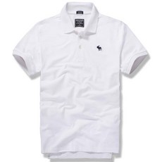 아베크롬비 무지 라운드넥 반팔 티셔츠 남성용 슬림핏 메시 폴로 셔츠 AF-156AW10