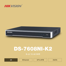 [하이크비젼] 800만화소 IP NVR CCTV 녹화기 DS-7608NI-K2 [POE 미지원] - 7608ni