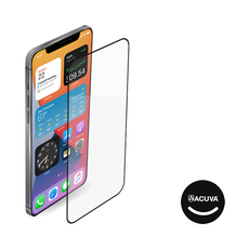 아쿠바 아이폰12 프로 맥스 강화유리 클라스핏 풀커버 방탄 액정 보호 유리 필름, 1개