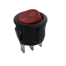 LED 조명 라운드 로커 스위치 온 오프 자동차 대시 보드 보트 밴 2V 24V 6A 250V 0A 25V 2 핀 3 4 20mm 5 개 20, 3Pin Red ON-OFF, 20개