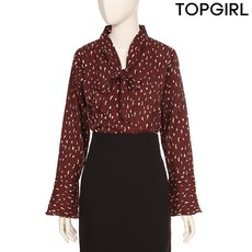 [TOPGIRL] 패턴 넥리본 블라우스_TIZASH916F