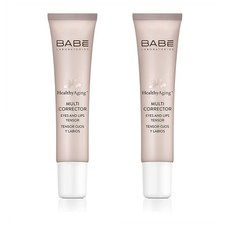 BABE LABORATORIOS Multi Corrector 바베 헬시 에이징 아이 앤 립 멀티 타이트닝 코렉터 15ml 2팩, 2개