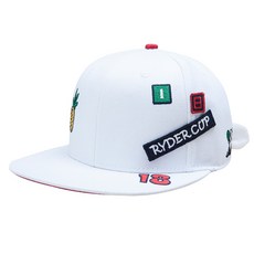 RYDERCUP 라이더컵 2018 2020 골프 모자 여성 남녀공용 큰 챙 모자 PGA, 하얀