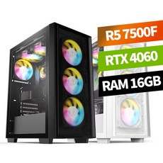 피씨스토어 AMD 7500F 이엠텍 RTX4060 베스트 게이밍PC, AMD 7500F RTX4060