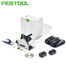 페스툴 충전 무선 플런지쏘 원형톱 TSC 55 5 0 KEBI-Plus/XL, 1개