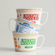 가벼운 면기 라면그릇 컵라면 라면기 라멘기 도자기 라면컵, 1개, 그린1000ml