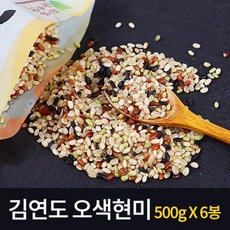 김연도 [김연도] 오색현미 500g 6봉, 1