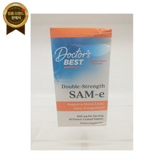 닥터스베스트 닥터스 베스트 SAM-e 400mg 비건 글루텐 프리 대두 60 카운트 엑스포 11/30/2026, 1개