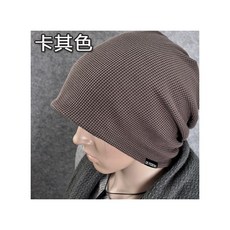비니 빅헤드 유행하는남성복 가을 겨울 빅사이즈 니트모자 풀오버 캐쥬얼 스트릿 여성 2050, 조절할 수 있는_2050 심플 카키
